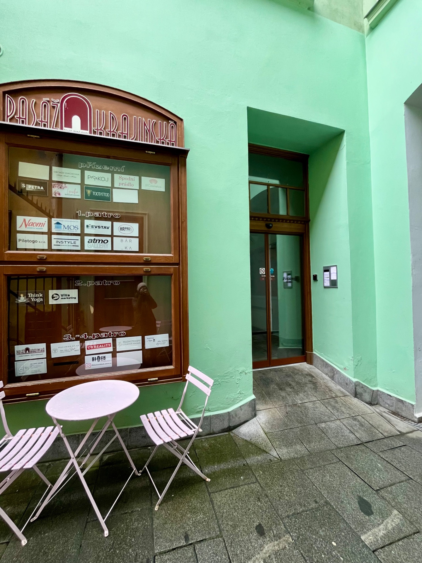 Vstupní dveře z pasáže